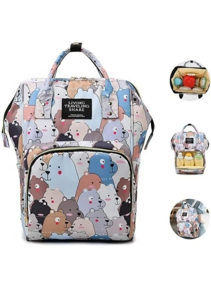Diaper Bag Backpack,Waterproof Diaper Changing Totes,Multi-Function Travel Portable Bassinet Backpack Mommy Bag
