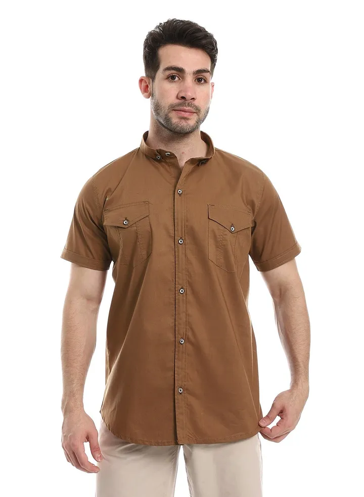 Mens Casual Shirt With Half Sleeves