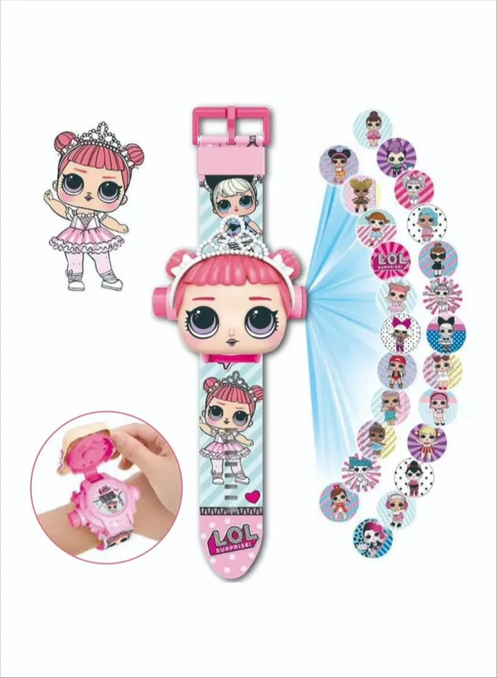 LOL Surprise Doll Children's Watch Cartoon Electronic Children's Watch (Pink)