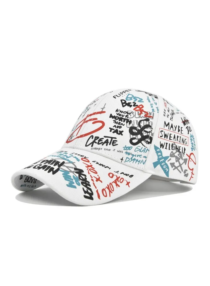 New Multicolor Painted Sun Cap Trend Fashion Duck Tongue Hat Baseball Hat