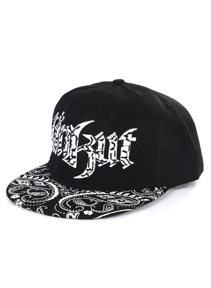 New Harajuku Cashew Flower Letter Hip Hop Hat
