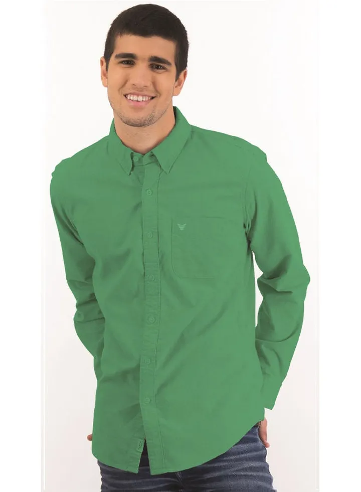 Coup Basic Shirt For Men - Regular Fit - Green