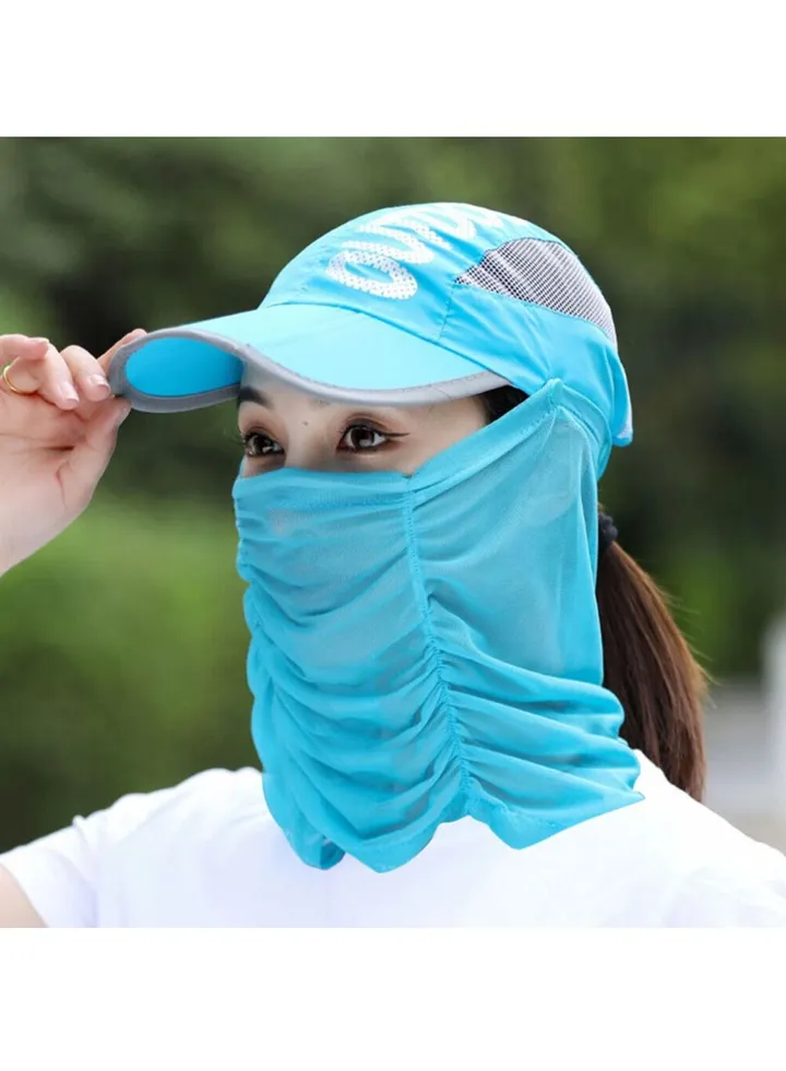 Spring and sunscreen face foldable cycling sun hat female big eaves summer outdoor UV protection