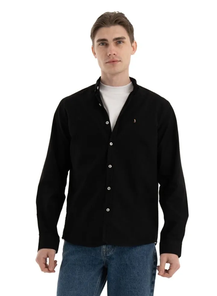 Shirt Men's, Stylish, Oxford Cotton , BLACK , Multicolor