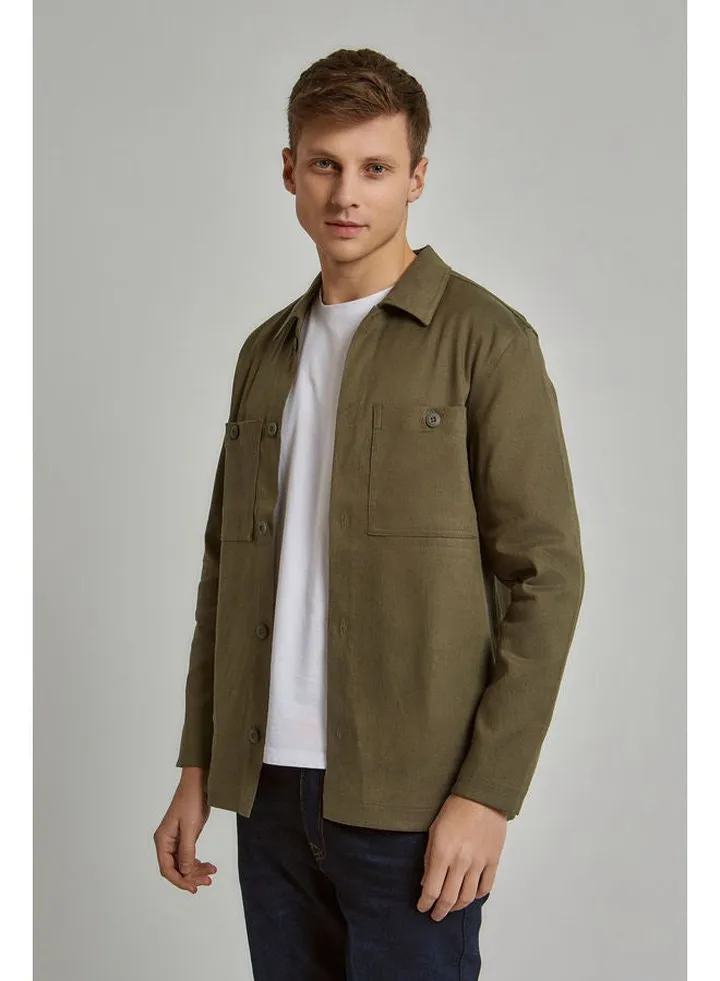 Long Sleeve Safari Overshirt