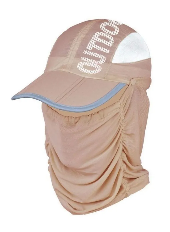 Folding Beach Outdoor Sports Breathable Mask Quick Drying Women Men Sun Hat.