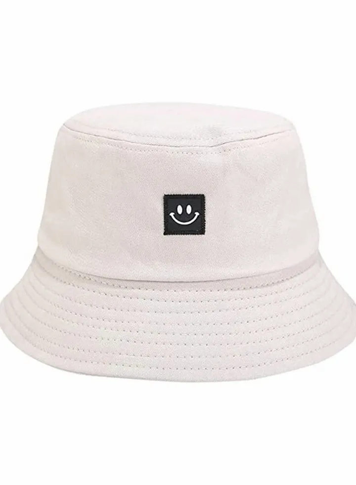 Unise Hat Summer Travel Bucket Beach Sun Fishing Hat Smile Face Visor Unisex Fashion Fisherman Cap, for Men Women Teens Kids