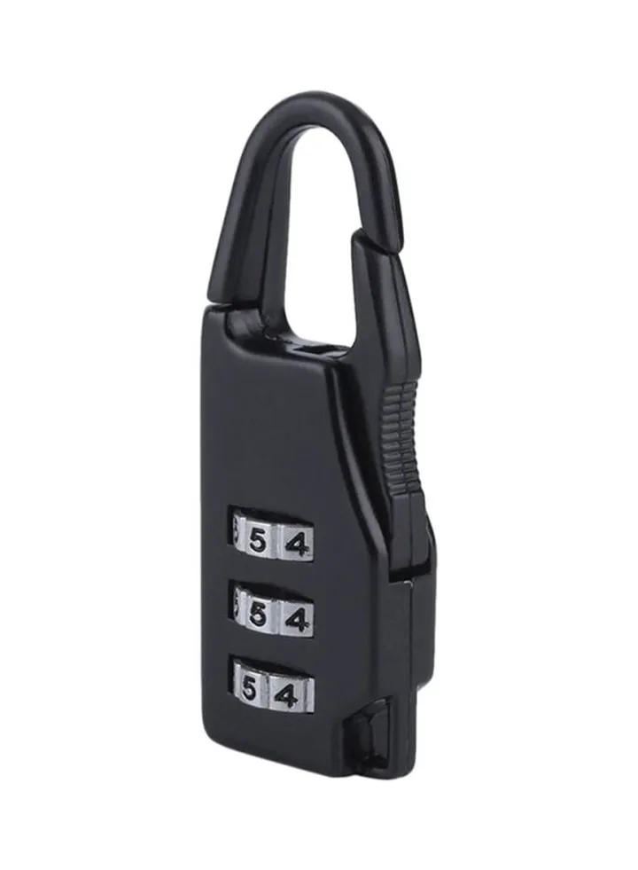 1-piece Travel Suitcase Code Lock Black/Silver