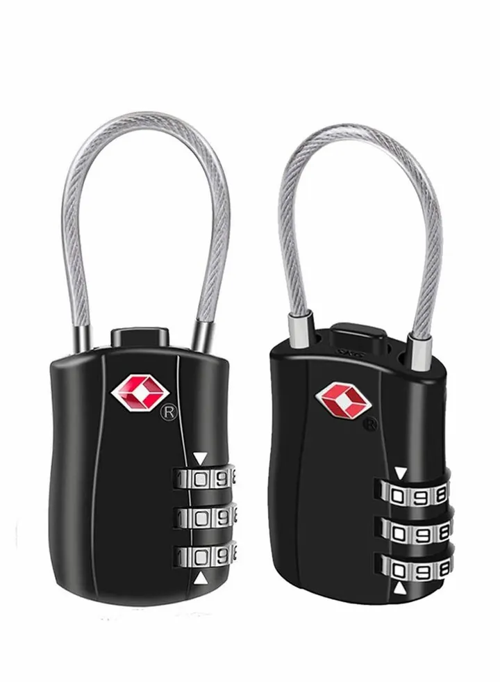 Travel Luggage Locks 2 Pcs, Combination Padlock for Luggage, Suitcases, Backpacks, Duffle Bag Laptop Camera Bag