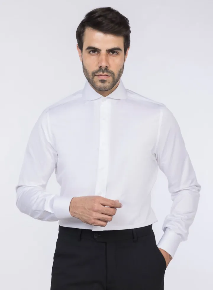 Formal White Shirt Men