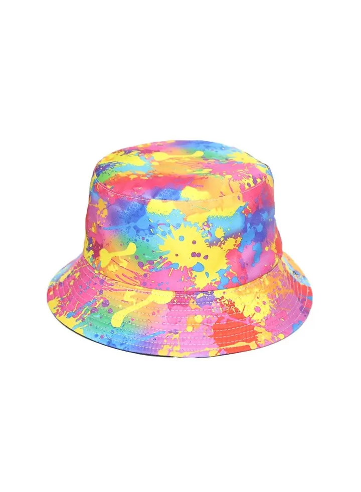 Graffiti Printed Sunscreen Fisherman Hat