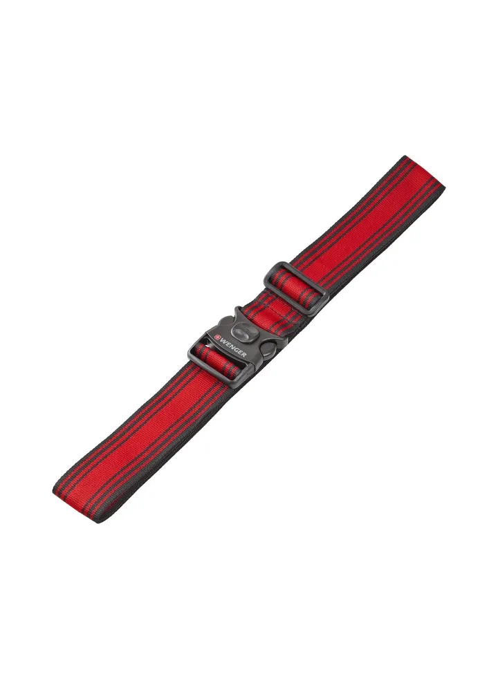 Wenger Locking Luggage Strap Black -Red - 604597