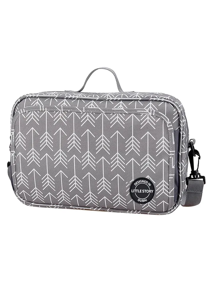 Baby Diaper Changing Clutch Kit - Melange Grey Melange Grey