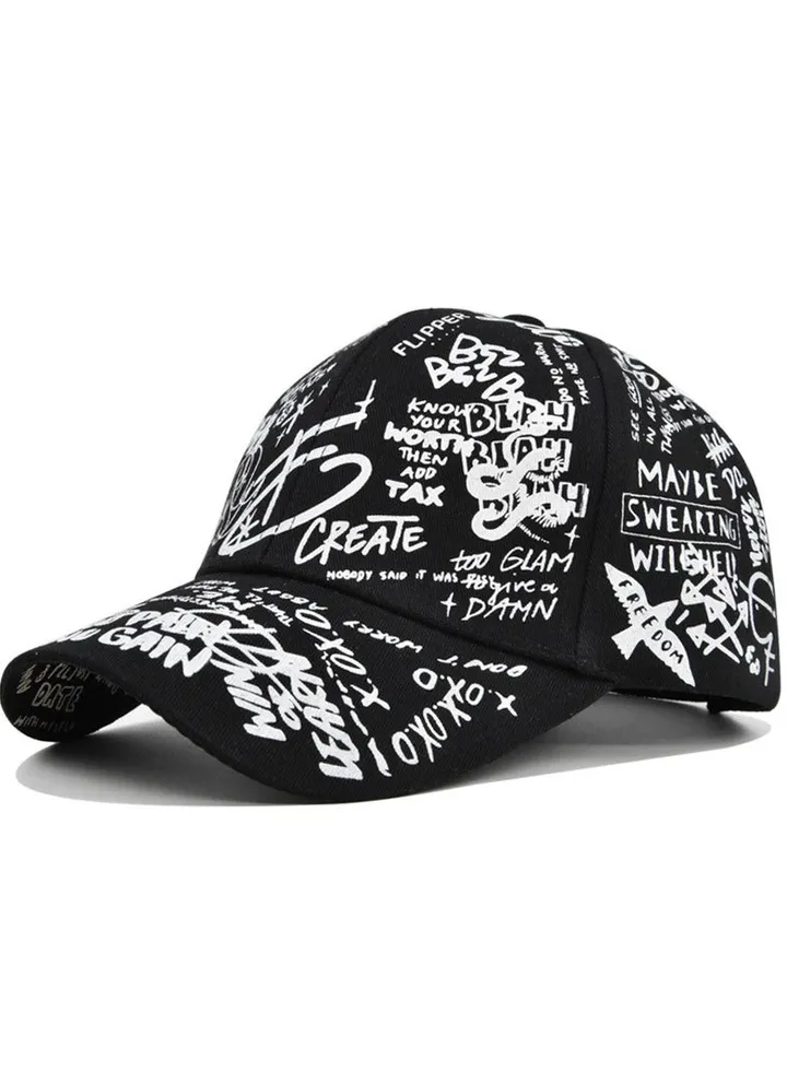 New Multicolor Painted Sun Cap Trend Fashion Duck Tongue Hat Baseball Hat