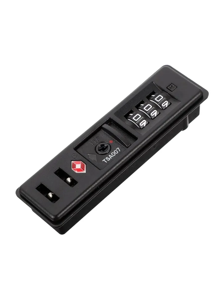 Portable Customs Code Lock, TSA Security Lock, Toolbox Bag Combination Zipper Fixed Lock, PC Luggage Lock Built in Sunk Lock Anti Theft Lock Black Tool