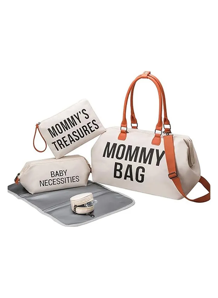Diaper Bag Tote with 2 Organizers, Mommy Bag for Hospital, Large Capacity Waterproof Baby Bag for Mom Travel