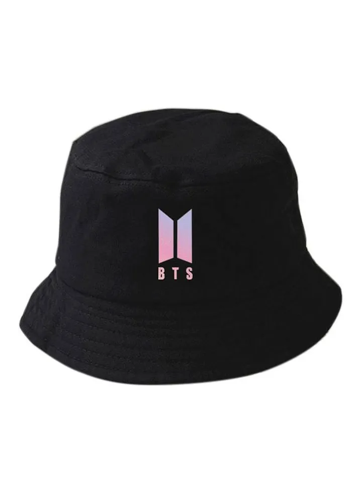 BTS Printed Fisherman Hat Black/Pink/Blue