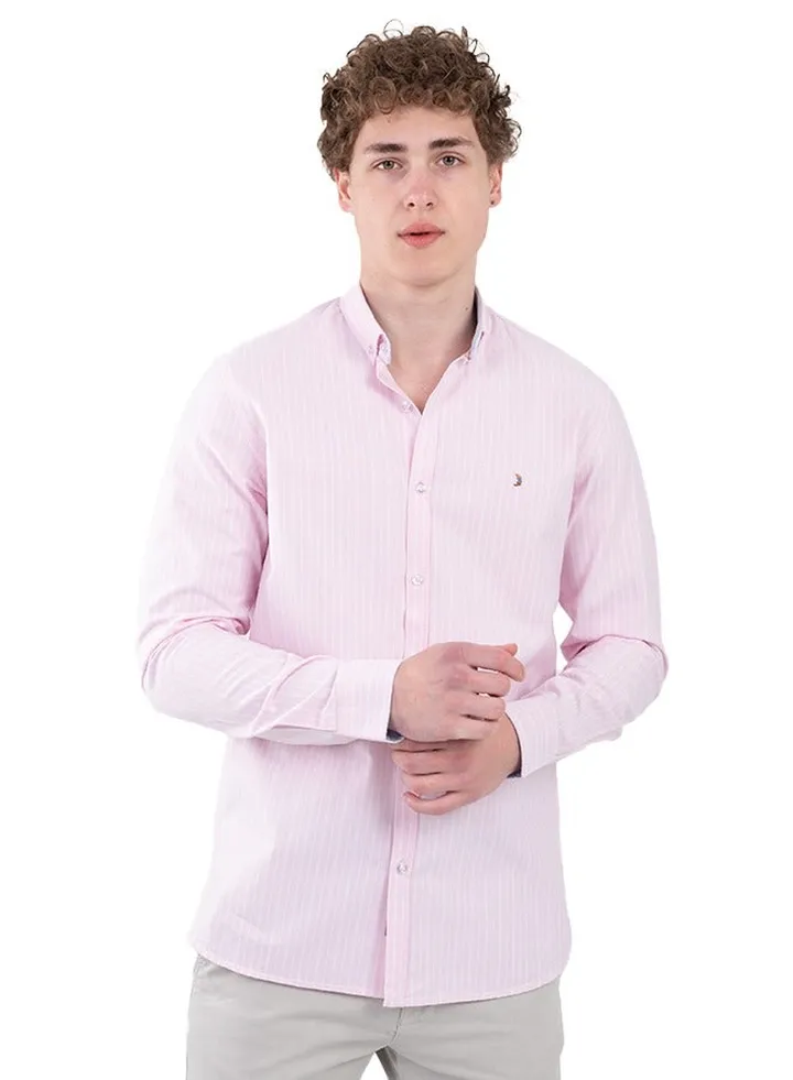 Striped cotton Oxford shirt