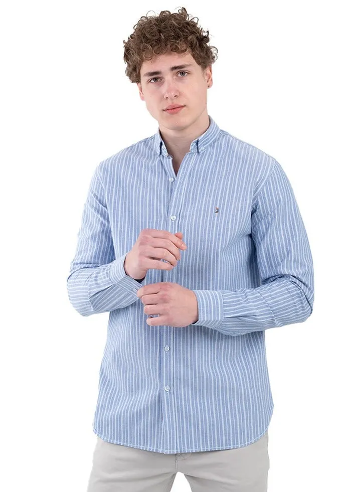 Striped cotton Oxford shirt