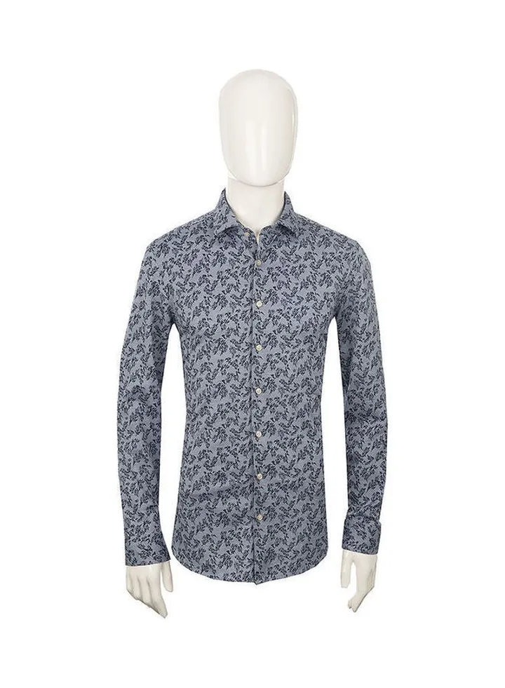 Level Five Smart Business Shirt Navy