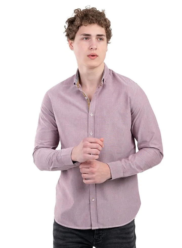 Oxford cotton sleeve shirt