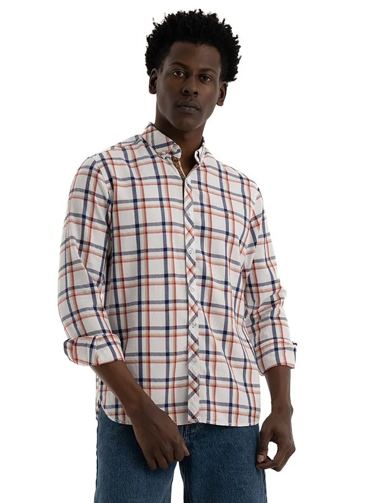 Shirt Men's, Stylish, Oxford Cotton ,blue, Multicolor