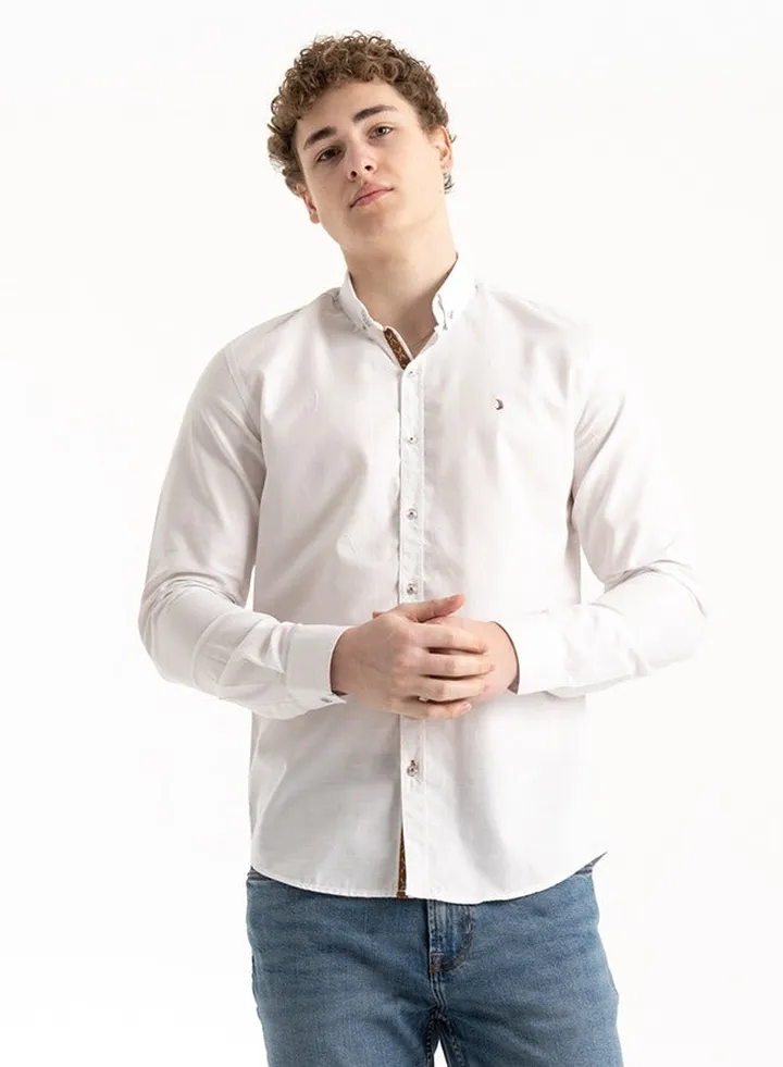 Shirt Men's, Stylish, Cotton , White