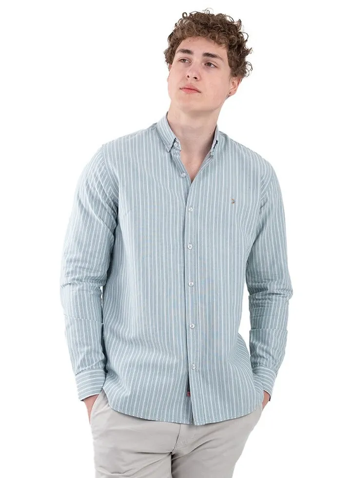 Striped cotton Oxford shirt