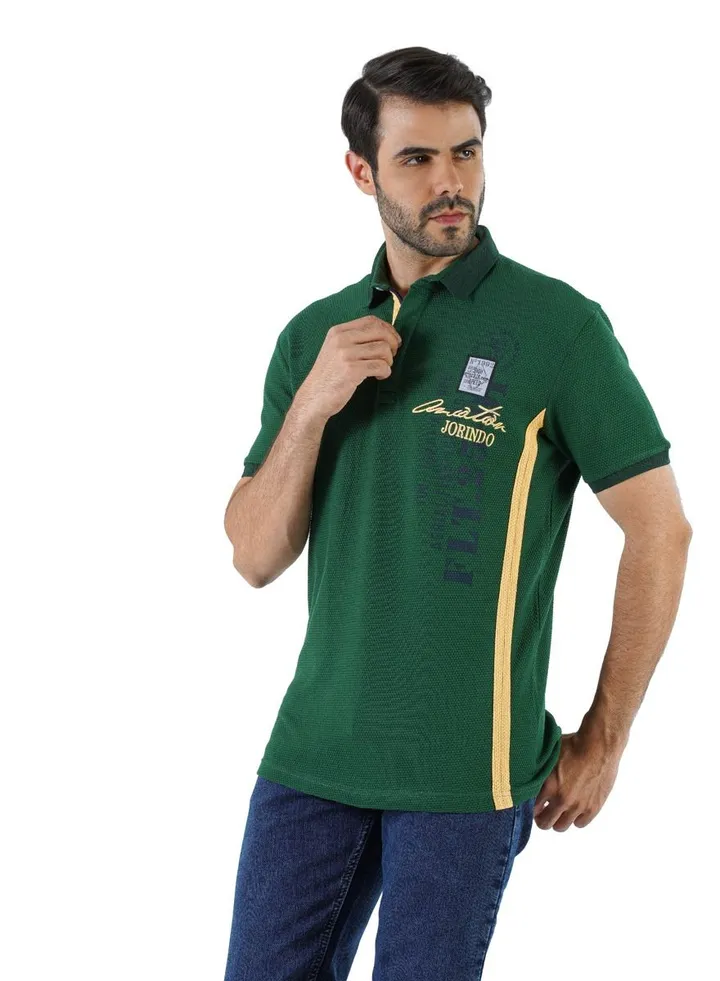 Green polo T-shirt