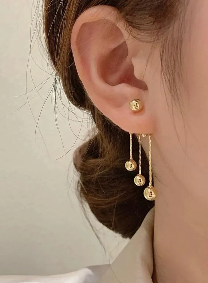 Trendy Women's Gold Plated Earrings