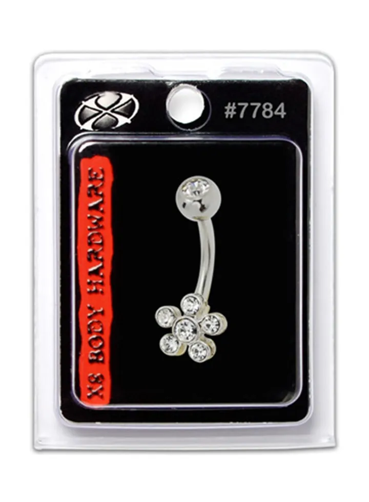 316L Stainless Steel Dangle Navel Ring