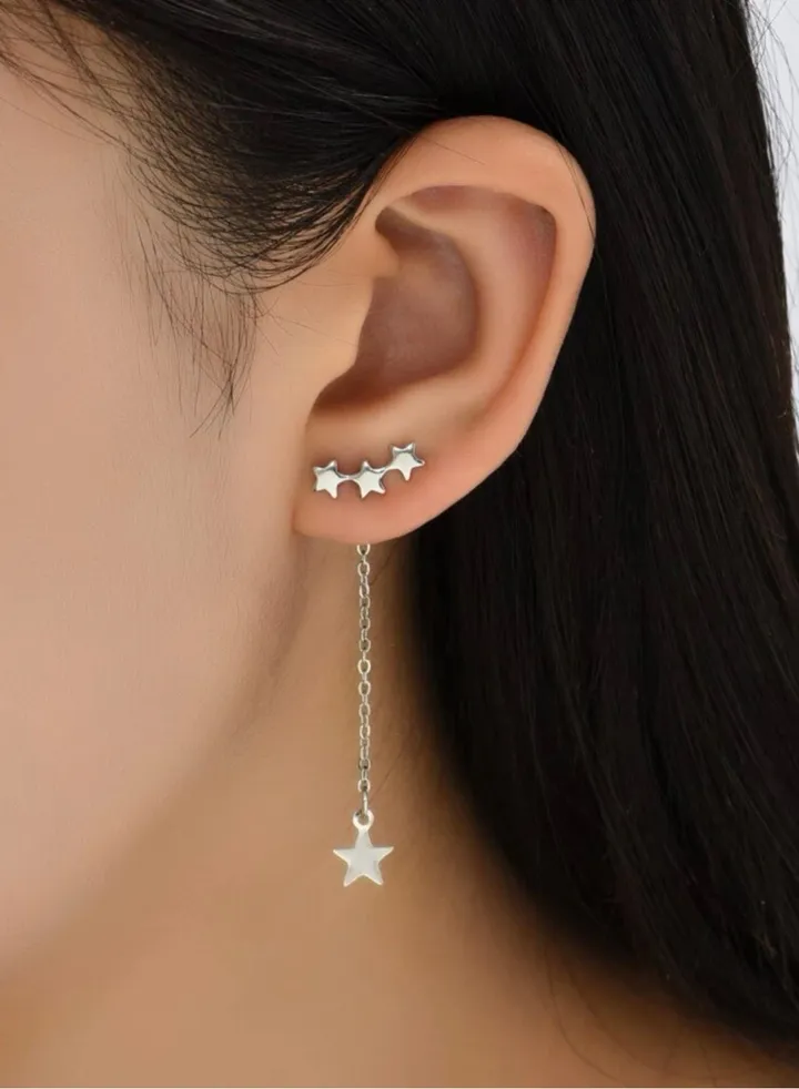 Trendy Women's Silver Plated Earrings