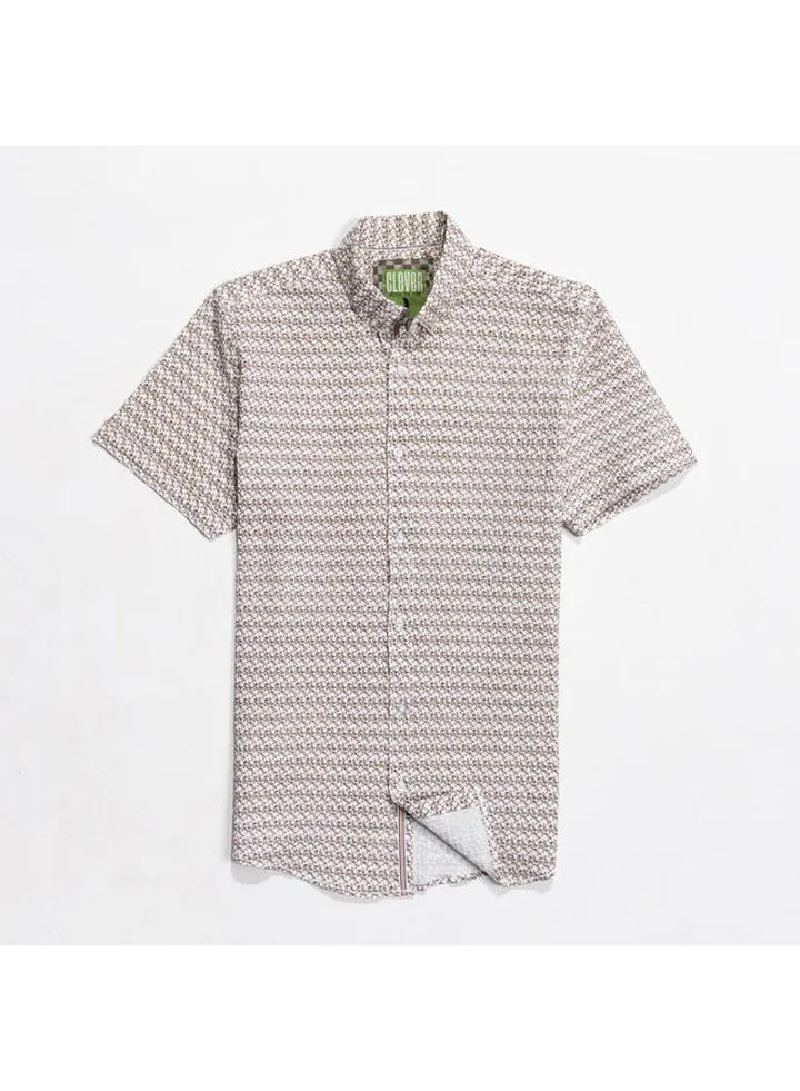 Brown half sleeve shirt