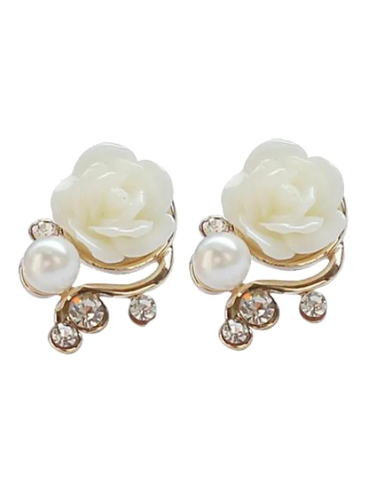 Gold Plated Long Bar Drop Earrings