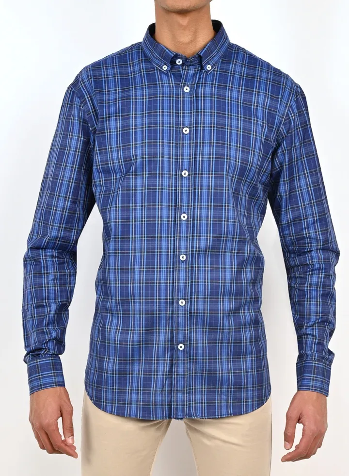 Men’s checkered shirt long sleeve