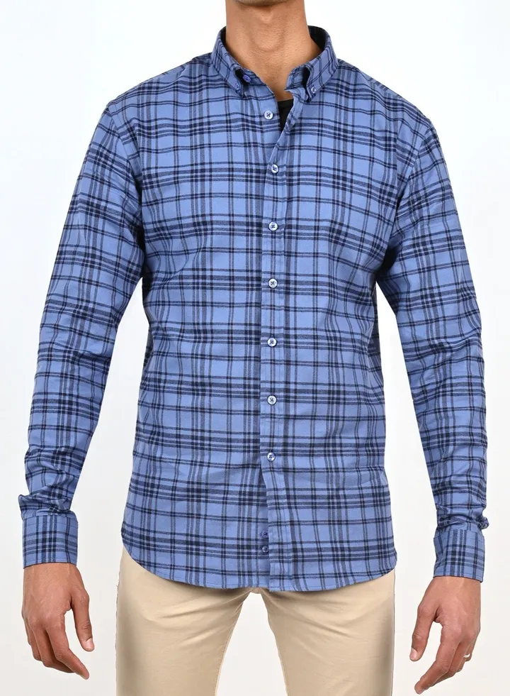 Men’s checkered shirt long sleeve