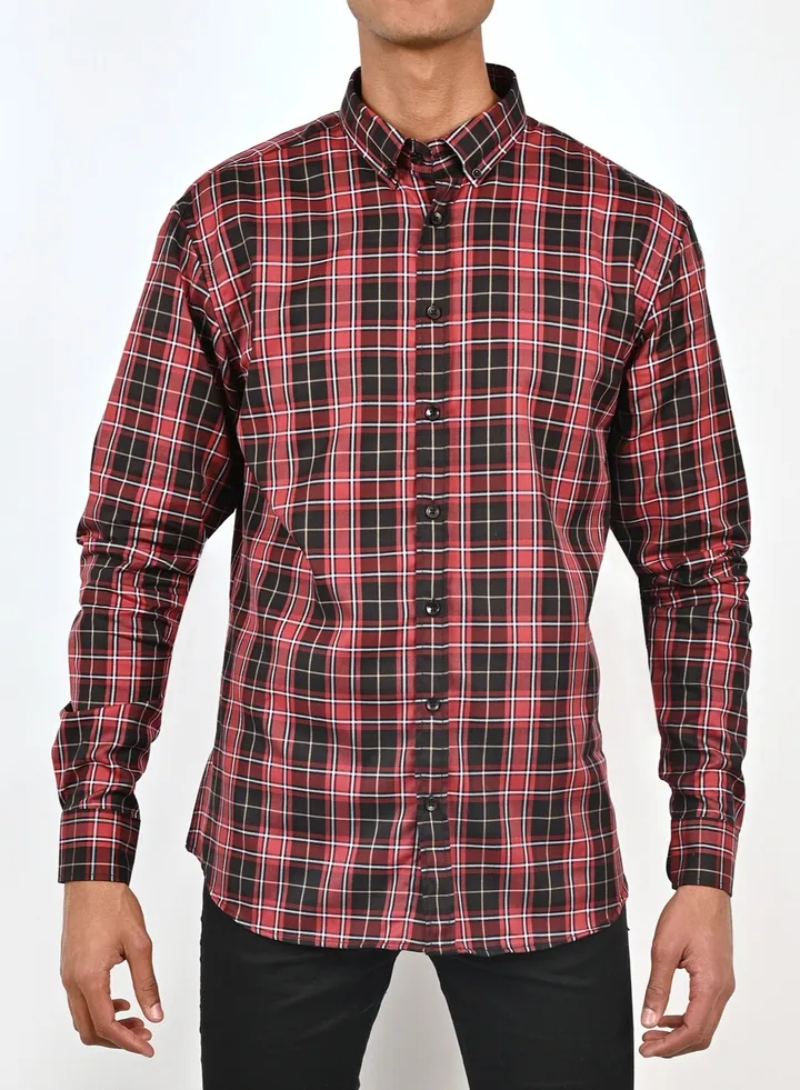 Men’s checkered shirt long sleeve