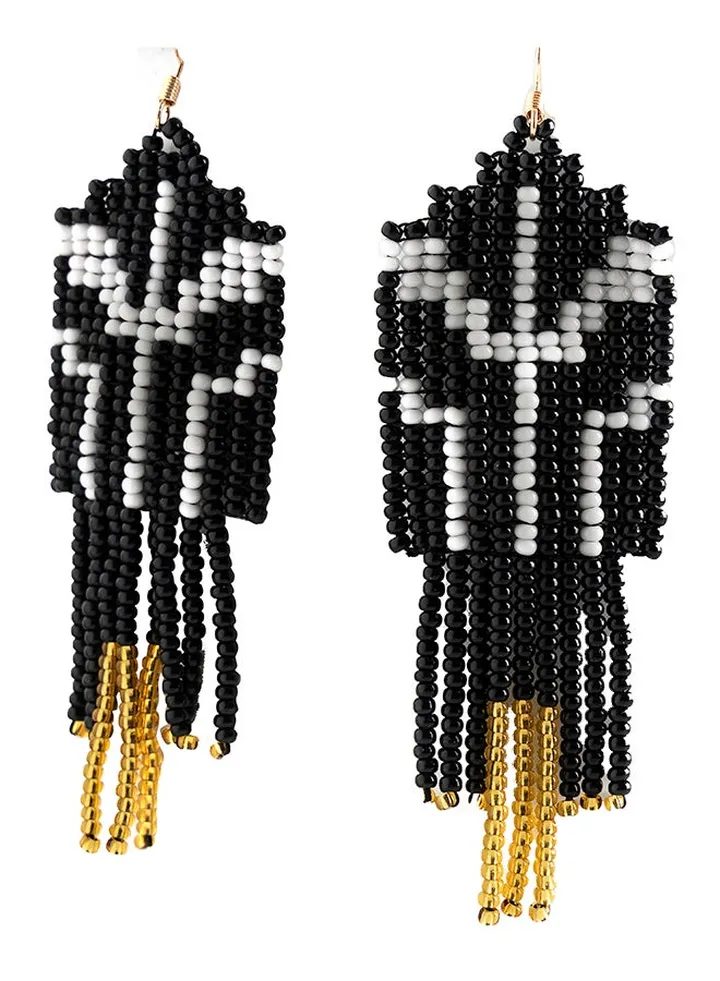 Handmade Beaded Hanging Earring