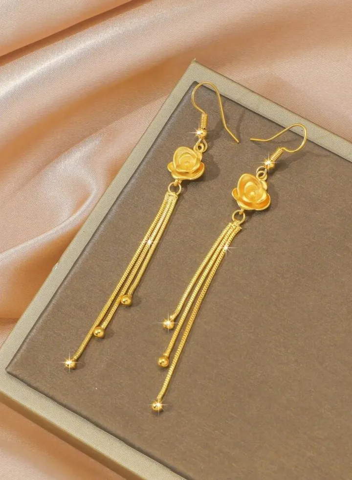 Elegant 18k Gold Plated Earrings For Women