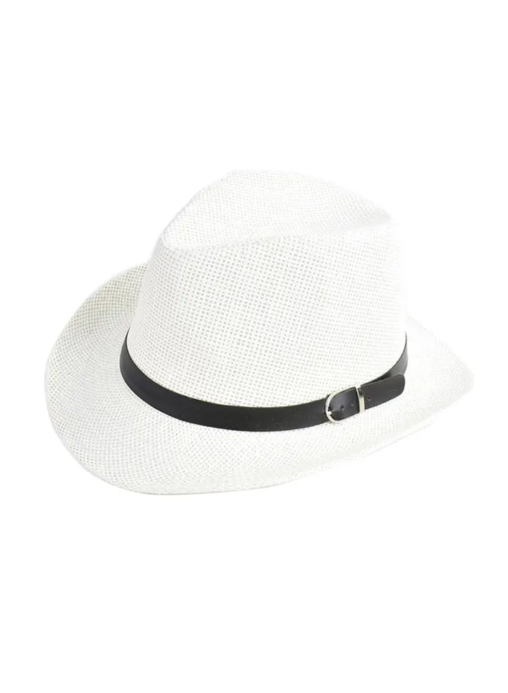 Foldable Beach Holiday Hat White