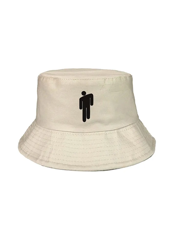 Billie Eilish Printed Bucket Hat Beige