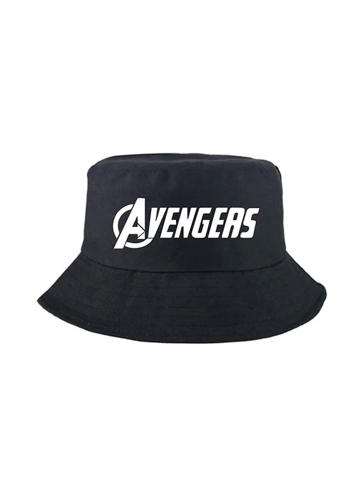 The Avengers Pattern Bucket Hat Black