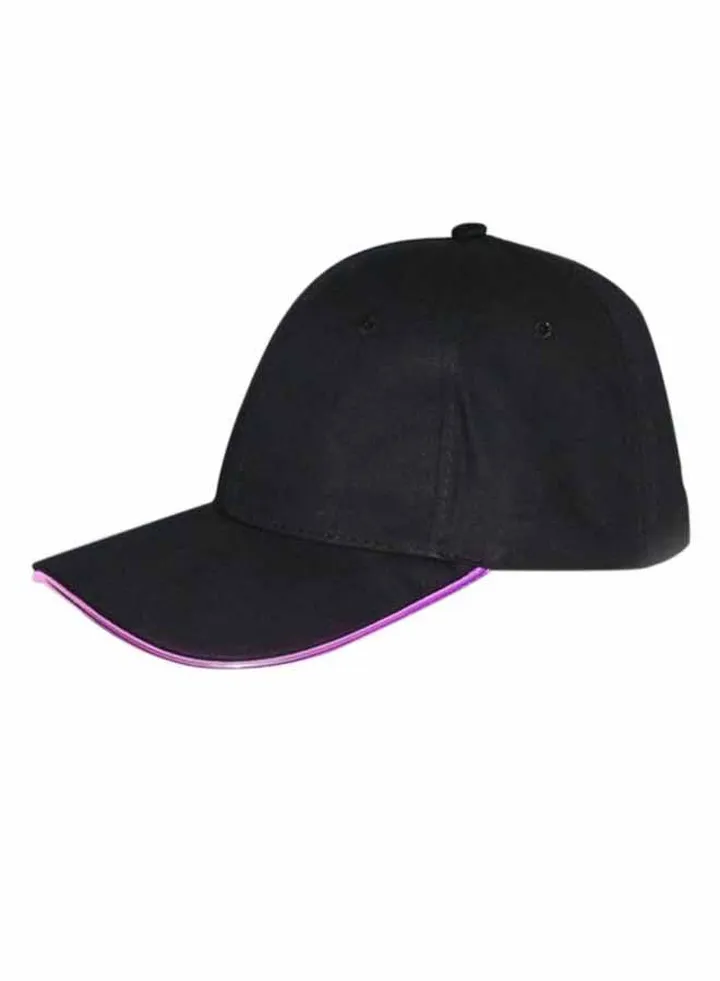 LED Light Baseball Hat Black/Purple
