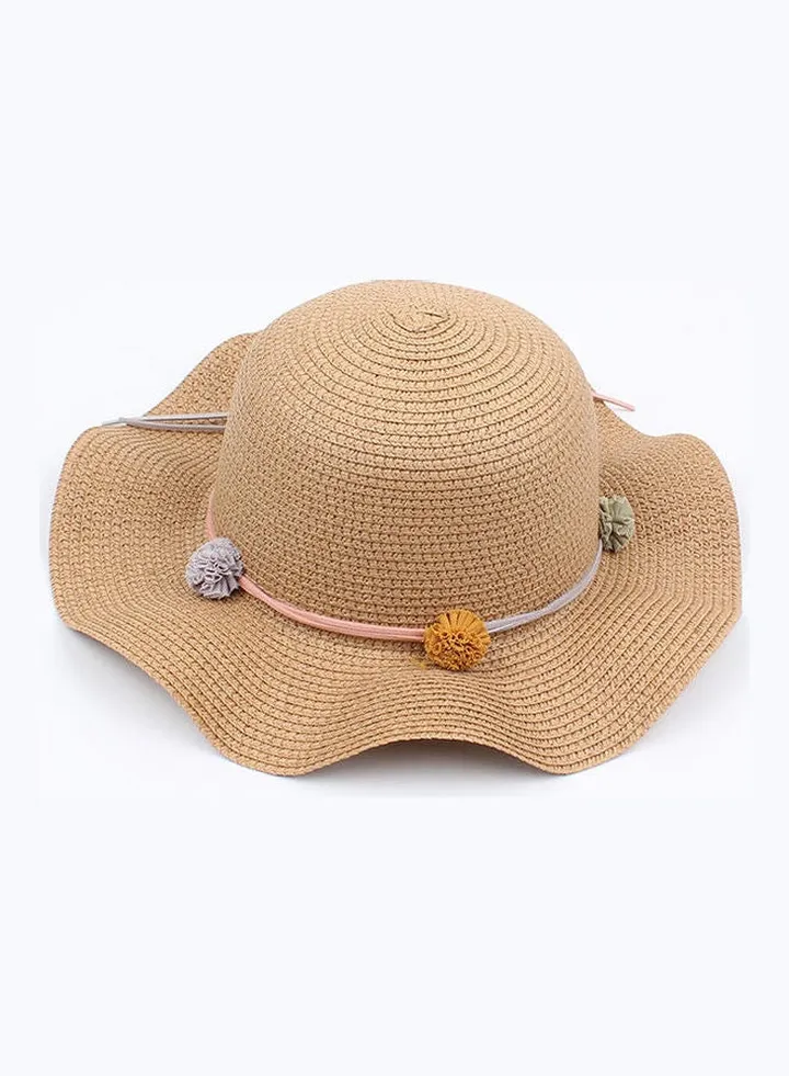 Summer Wide Brim Casual Foldable Beach Hats Coffee