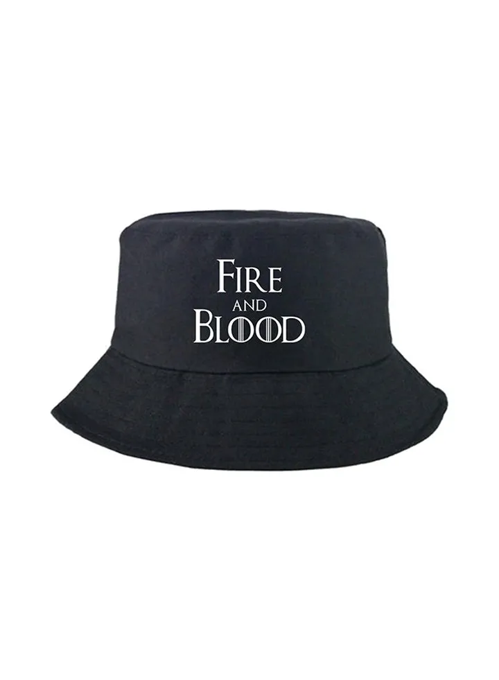Game Of Thrones Pattern Bucket Hat Black