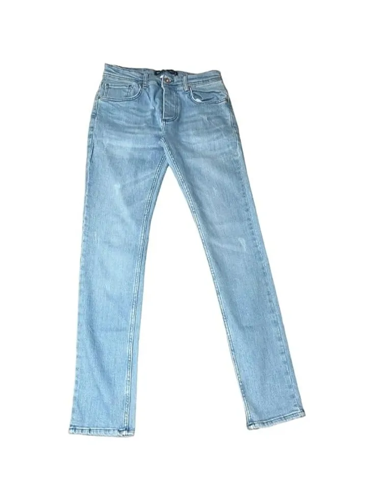 Baby Blue Men's Jeans Pants- Made in Turkey