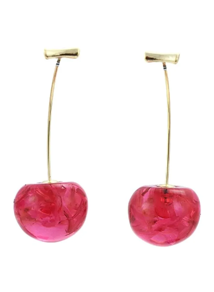 Cherry Design Dangle Earrings
