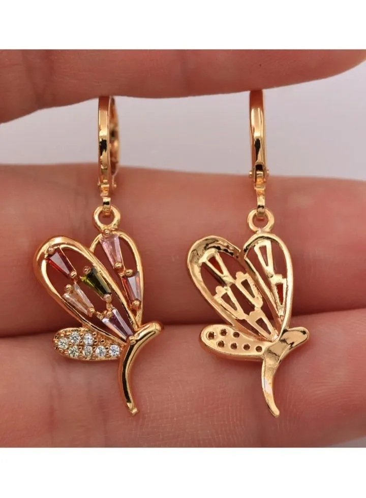 18k Gold Plated Cubic Zircon Earrings