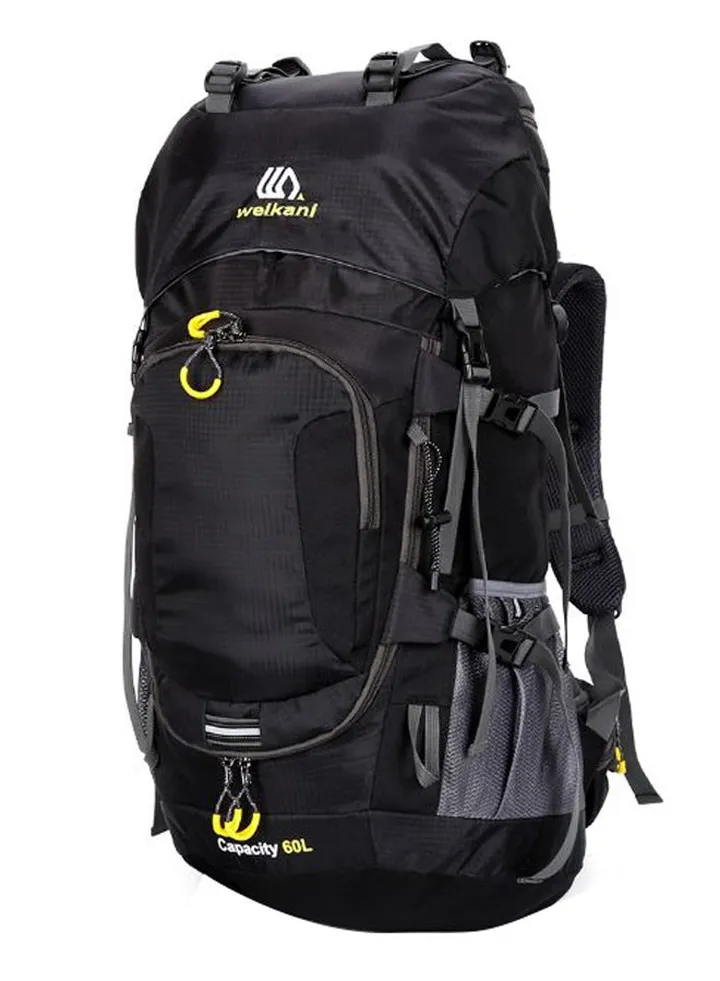 Waterproof Climbing Backpack With Rain Cover 60Liters