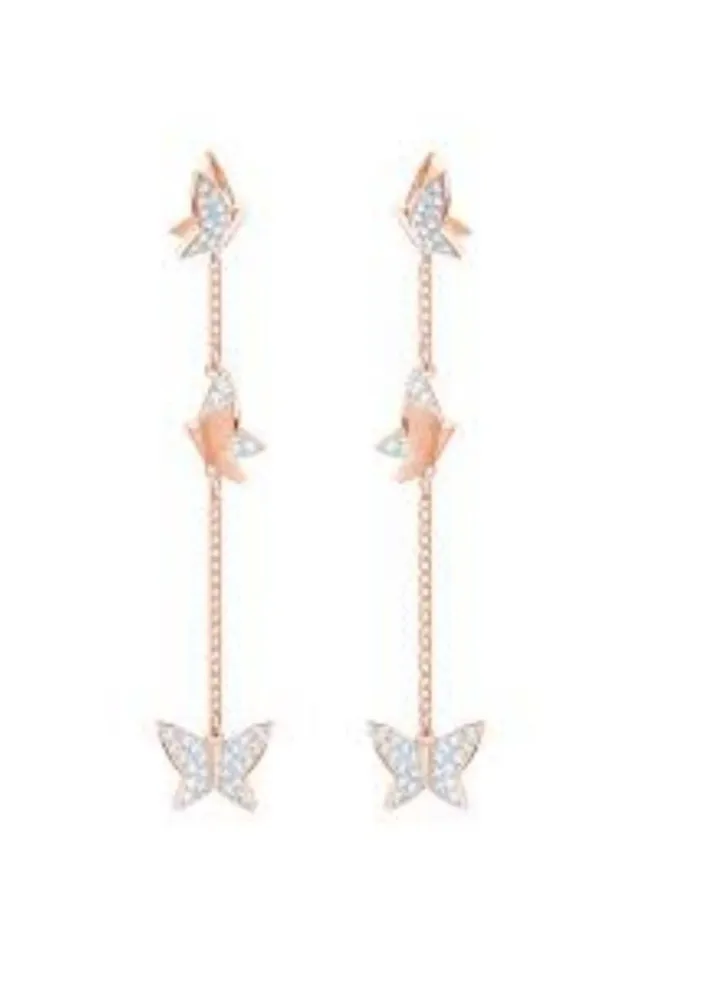 Lilia teardrop butterfly earrings